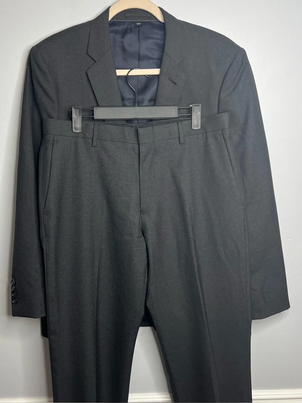 J Crew Ludlow Suit Slim Super 120 Wool Mens 40S / W33x28 Grey Loro Piana *FLAW*